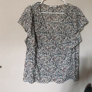 flowy floral top